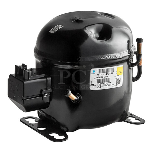 BRAND NEW SCRATCH AND DENT! Beverage Air 185312143D 1/3 hp Compressor. 115 Volts, 1 Phase.  - Image 1 of 3