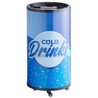 BRAND NEW SCRATCH AND DENT! Galaxy BMR2-CD 177BMR2CD  Cold Drink Barrel Merchandiser Refrigerator - 2.25 cu. ft. . 120 Volts, 1 Phase. Tested and Powers On But Does Not Get Cold
