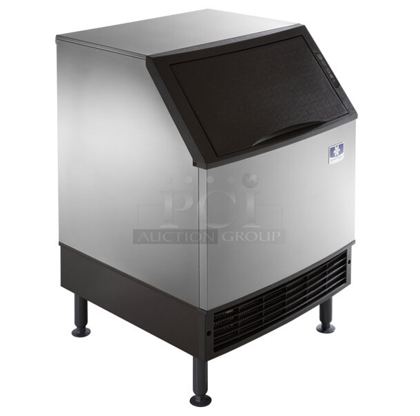BRAND NEW SCRATCH AND DENT! 2023 Manitowoc UDF0190A-161B Stainless Steel Commercial Undercounter Self Contained Dice Cube Ice Machine with 90 lb. Bin. 198 lb. 115 Volts, 1 Phase.  - Image 1 of 7