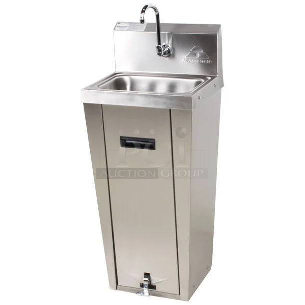 BRAND NEW SCRATCH AND DENT! Advance Tabco 7-PS-90 Hands Free Hand Sink with Pedestal Base - Image 1 of 7