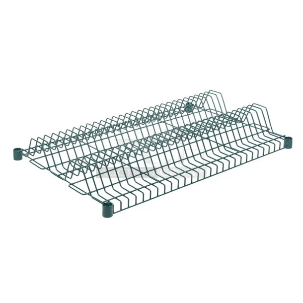BRAND NEW SCRATCH AND DENT! Regency 460EG2436DR1 24" x 36" Green Epoxy Wire Drying Rack Shelf - 1 1/4" Slots. May Be Missing Pieces.  - Image 1 of 3