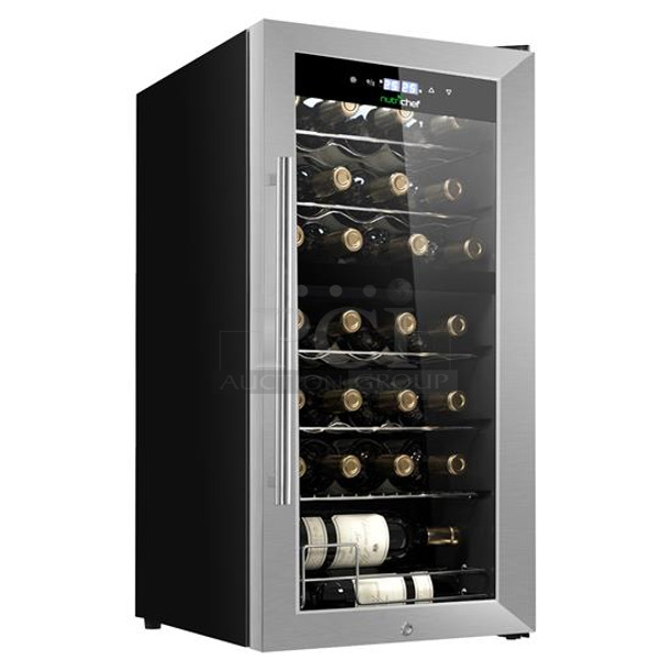 IN ORIGINAL BOX! Pyle PKCWCDS288 Wine Chilling Refrigerator Cellar - Dual-Zone Wine Cooler/Chiller, Digital Touch Button Control with Air Tight Seal. Tested and Working! - Image 1 of 5