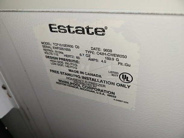 Estate Freezer  - Image 4 of 5