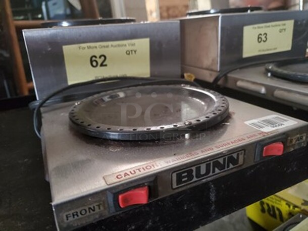 Bunn Stainless Steel Low Profile Step Up Decanter Warmer - Dual Burner  - Image 3 of 4