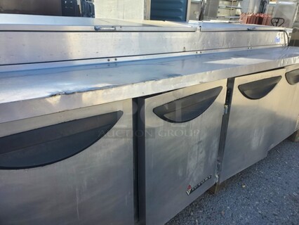 Victory VPT-119 4 Door Prep-Table 119X35X36 (Dent on one side) 115V