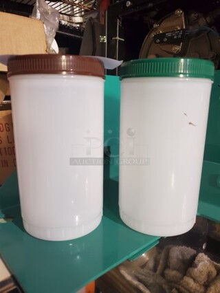 Backup Container with Assorted Color Caps