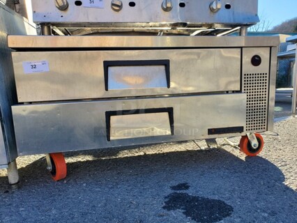TRUE TRCB-52 2 Drawers Chef Base On Casters! 115V 52X32X28