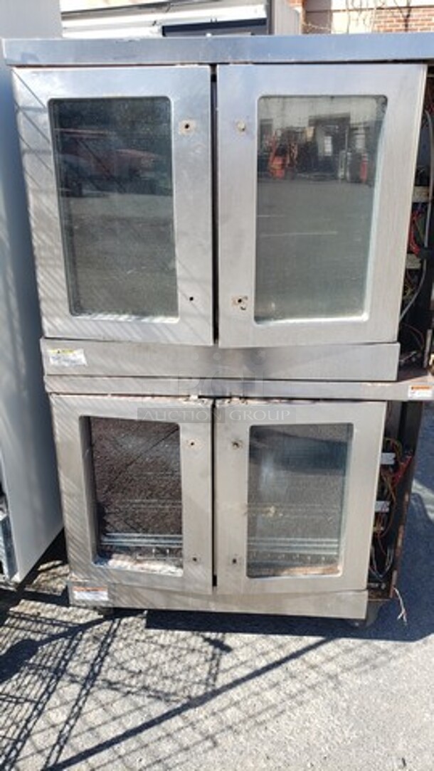 Double Stack Oven Unknown Condition/ Sold For Parts