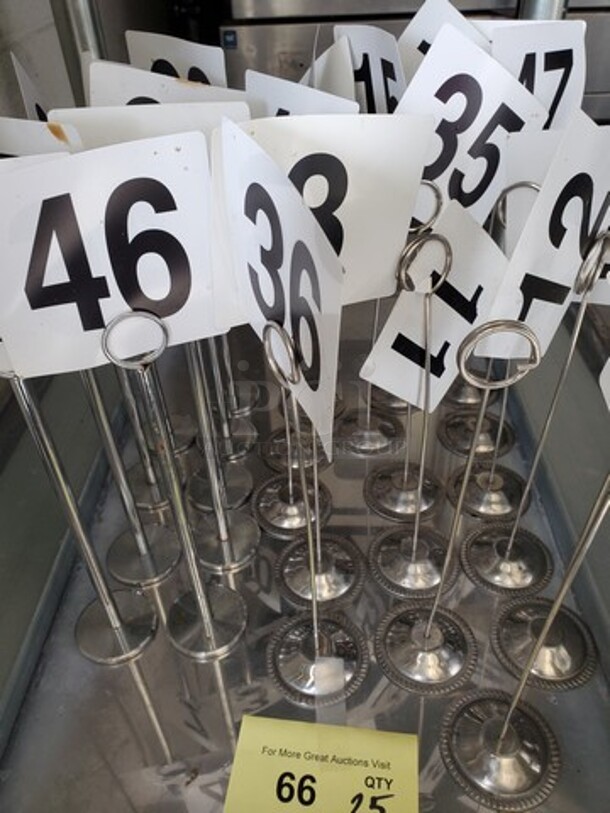 Ring-Clip Table Number Holder/Number Stand/Place Card Holder BIDX25 - Image 4 of 4