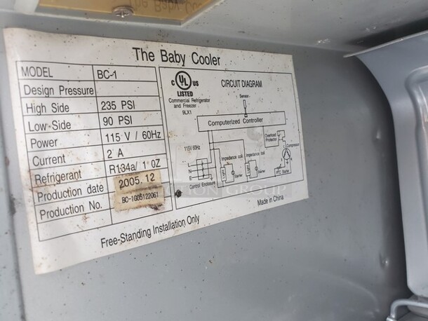 Red Bull Mini Fridge Baby Cooler|No Key (Damaged front panel) 13X16X22 - Image 5 of 5