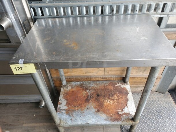 Stainless steel stand W/ Undershelf 30X18X36 - Image 3 of 3