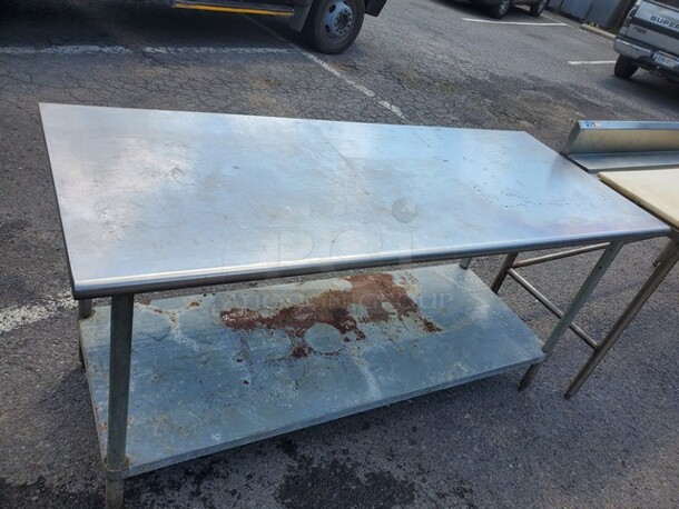 72" Stainless Steel Worktable W/ Undershelf 72X30X36 - Image 1 of 4