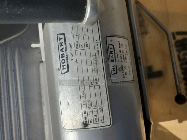 HOBART 1712 Commercial Slicer 115V/1PH Tested & Working! - Image 4 of 6