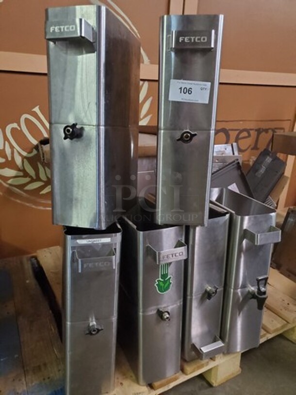 ALL ONE MONEY Lot of 6 Iced tea dispenser (Incomplete) - Image 2 of 3