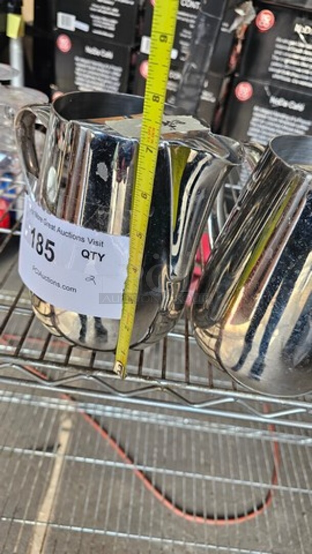 Lot of 2 Stainless Steel Pitchers - Image 2 of 3