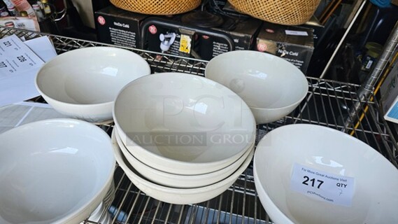 Lot of 7 White Bowls