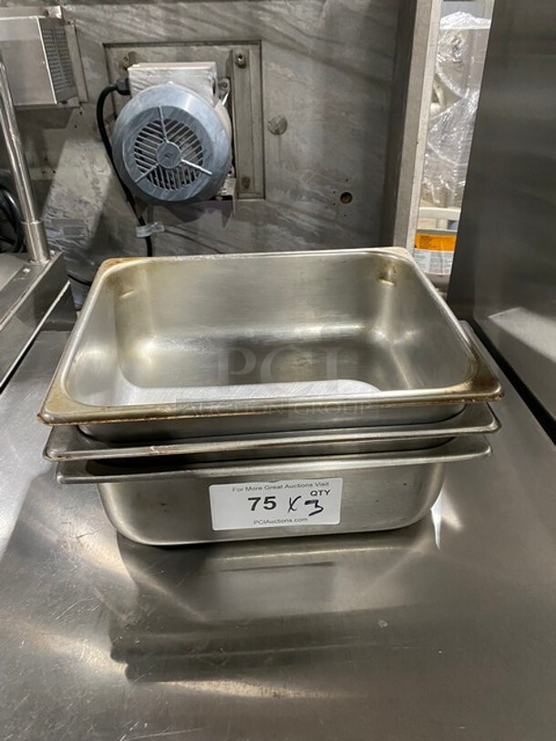 All Stainless Steel 1/2 Drop In Pan! 3 X Your Bid! - Image 1 of 4