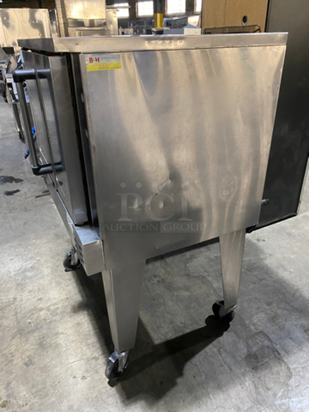 Southbend Commercial Natural Gas Powered Single Deck Convection Oven! SL Series!! With 2 View Through Doors! With Metal Oven Racks! All Stainless Steel! On Casters! - Image 3 of 9