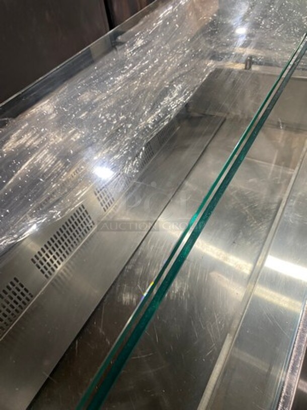 Structural Concepts Commercial Refrigerated Sandwich Prep Display Case! With Single Door And Drawer Storage Space! Stainless Steel! Body! Model: FSP4837R SN: 1039582JU322101 120V 60HZ 1 Phase - Image 5 of 7