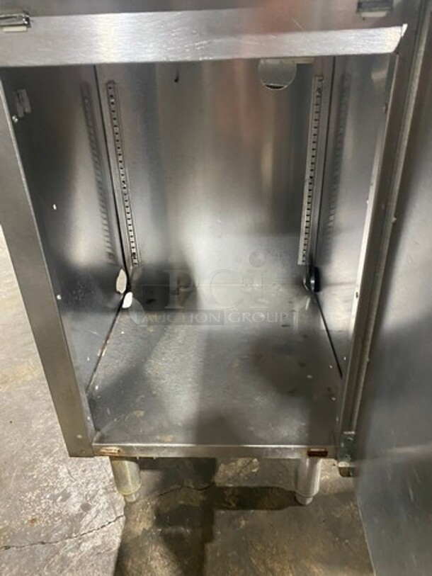 Perlick Under The Counter Drainboard! With Back Splash! With Storage Space Underneath! All Stainless Steel! On Legs! - Image 7 of 8