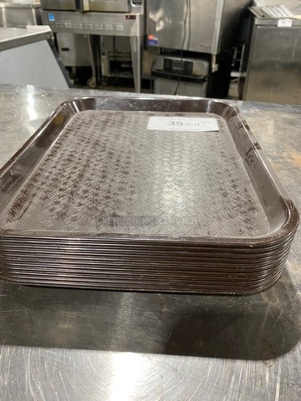 Carlisle Brown Poly Food Serving Trays! 11x Your Bid! - Image 2 of 5