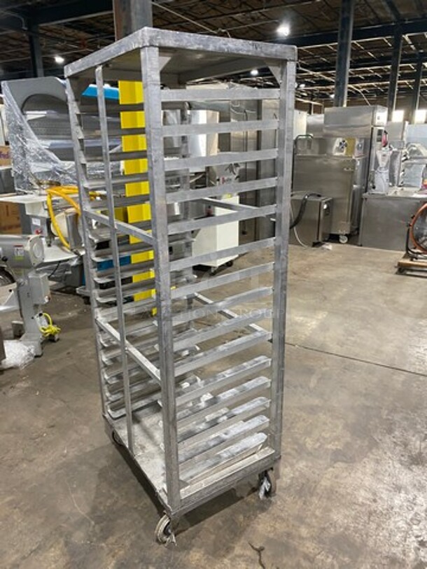 Metal Commercial Pan Transport Rack! On Casters! - Image 2 of 4