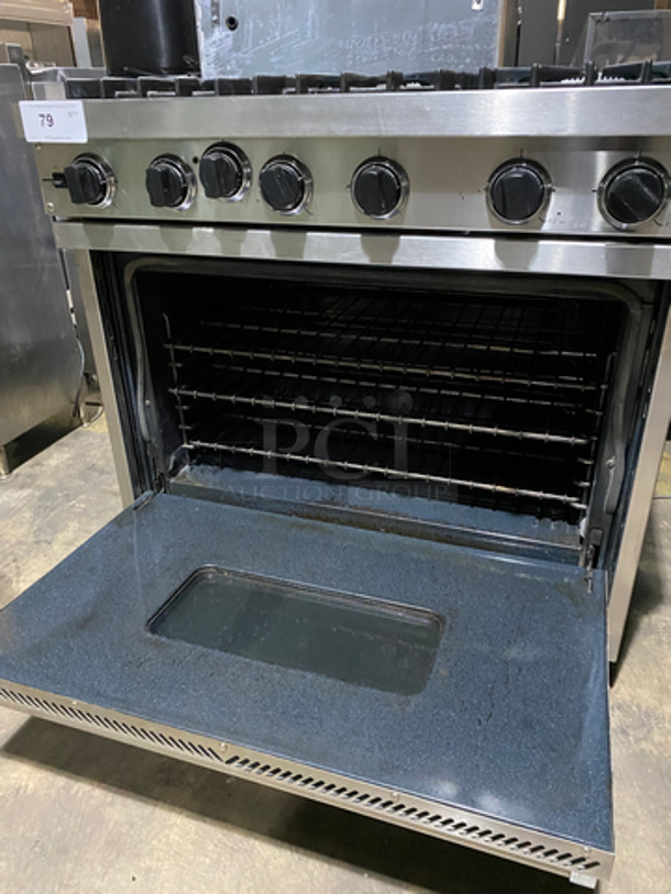 Viking Professional Gas Powered 6 Burner Stove! With Full Size Oven Underneath! With Metal Oven Racks! All Stainless Steel! - Image 7 of 10