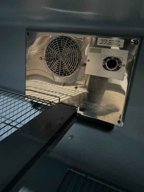 COOL! Delfield Manitowoc Commercial 2 Door Lowboy/Worktop Cooler! With Poly Coated Racks! All Stainless Steel! Model: UC4048STAR SN: 1308152001917 115V 60HZ 1 Phase - Image 6 of 8