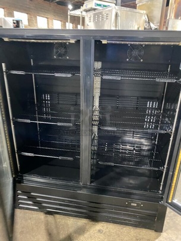 SG Merchandising Solutions Commercial 2 Door Reach In Cooler Merchandiser! With View Through Doors! With Poly Coated Racks! Model: DD20 SN: 341408060811PBSG! 115V! - Image 6 of 8