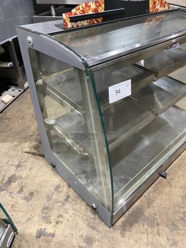 Vendo Commercial Countertop Food Warming Display Case! All Stainless Steel! With Rear Sliding Door Access! 115V 1 Phase! Model: HFD000006 SN: 1421786! Working When Removed!
 - Image 2 of 8