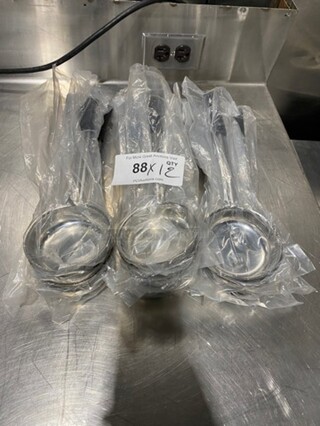 NEW! Allied Buying Serving Spoons! Stainless Steel With Poly Handle! 12x Your Bid!