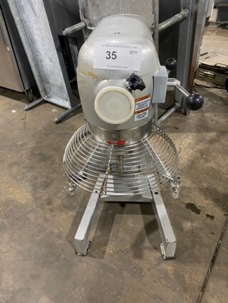 Hebvest Commercial 30Qt Planetary Mixer! With Bowl Guard! Model: SM30HD SN: C041801023UM30M1 120V 60HZ 1 Phase