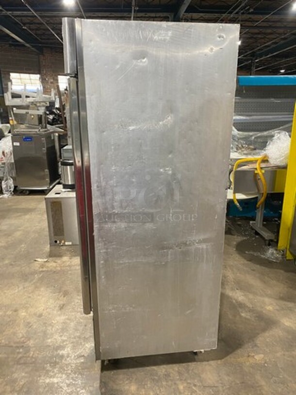 Delfield Commercial 2 Door Reach In Cooler! With Poly Coated Racks! All Stainless Steel! On Casters! - Image 3 of 8