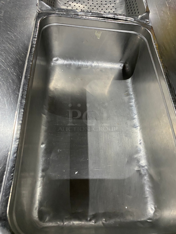 Continental Commercial Refrigerated Sandwich Prep Table! With 2 Door Underneath Storage Space! All Stainless Steel! On Casters! Model: SW4812 SN: 15712812 115V 60HZ 1 Phase - Image 6 of 10