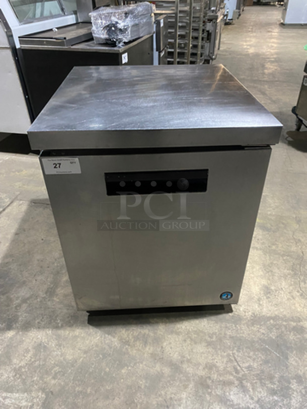 Hoshizaki Commercial Single Door Lowboy/Worktop Cooler! All Stainless Steel! Model: CRMR27LPC SN: G50790G 115V 60HZ 1 Phase