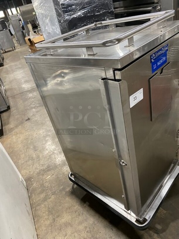 2013 Jones Zylon Commercial Single Door Dry Food Transport Cart! All Stainless Steel! On Casters! Model: ETCUA7 SN: 133831102 - Image 5 of 8