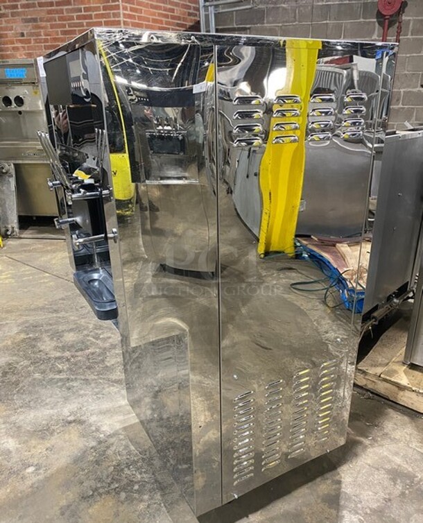 FAB! Elvaria Stainless Steel Commercial Air Cooled 3 Flavor w/ Twist Soft Serve Ice Cream/Yogurt Machine on Commercial Casters! MODEL 515TW SN:3410093794 220-240 - Image 2 of 10