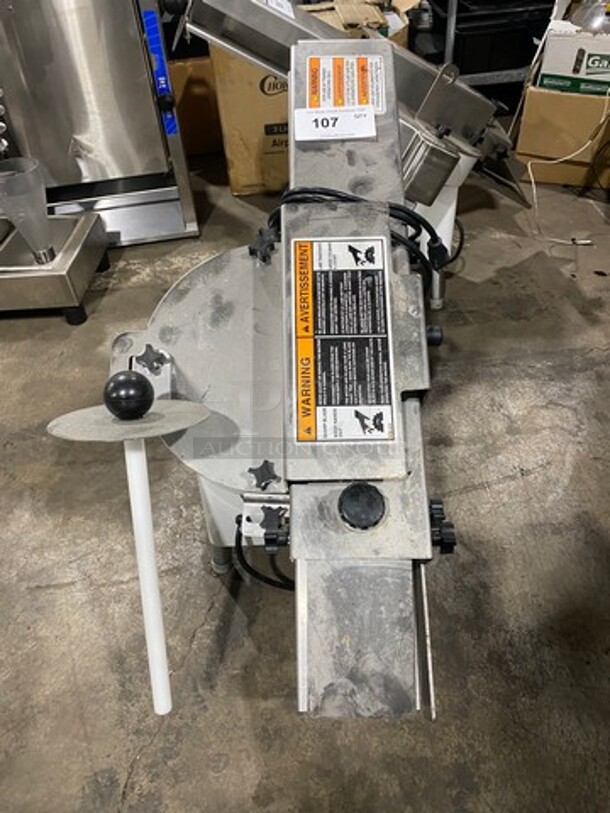 Oliver Commercial Countertop Bun/Bagel Cutter! Stainless Steel! On Small Legs! Model: 723 SN: 203802 115V 60HZ 1 Phase - Image 1 of 8