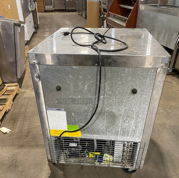 Fagor Commercial Single Door Lowboy/ Worktop Freezer! All Stainless Steel! On Casters! MODEL FUF27 SN:17110683M 115V  - Image 3 of 7