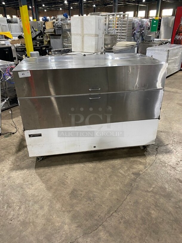 Nice! Powers Refrigerated Milk Cooler! On Casters! MODEL:780 SN: A050029! 115V 1 PH! - Image 1 of 7
