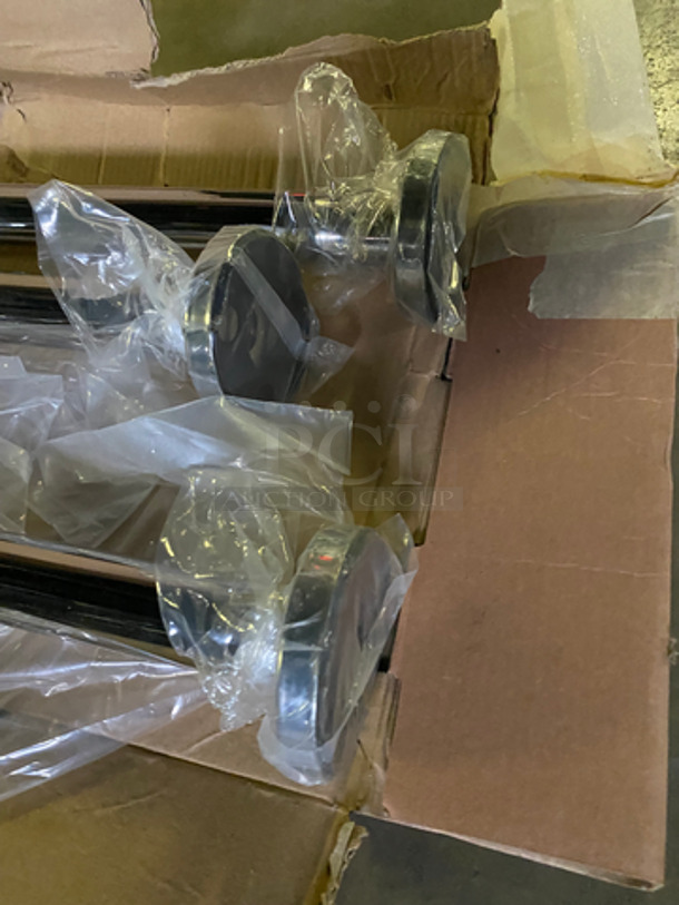 NEW! IN ORIGINAL BOX! U Shaped Grab Bar! With Leg Support! All Stainless Steel! - Image 3 of 4