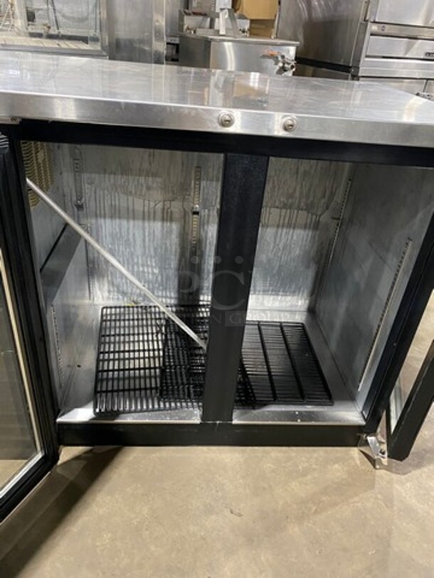 Everest Commercial 2 Door Bar Back Cooler! With View Through Doors! All Stainless Steel! Model: EBB48G SN: BBB48G17010013 115V 60HZ 1 Phase - Image 5 of 8