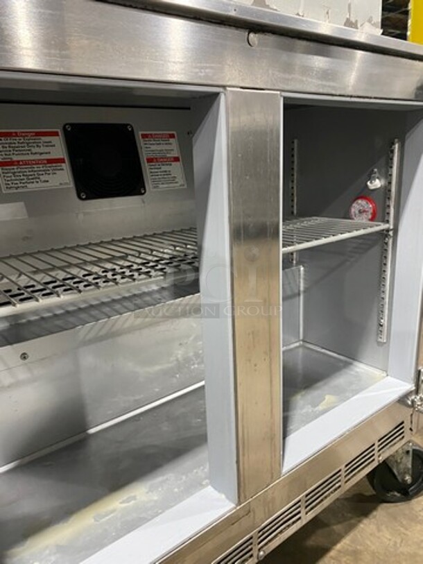 Beverage Air Stainless Steel Commercial 2 Door Undercounter Cooler on Commercial Casters! MODEL UCR34HC SN:13304623 115V 1PH - Image 6 of 8
