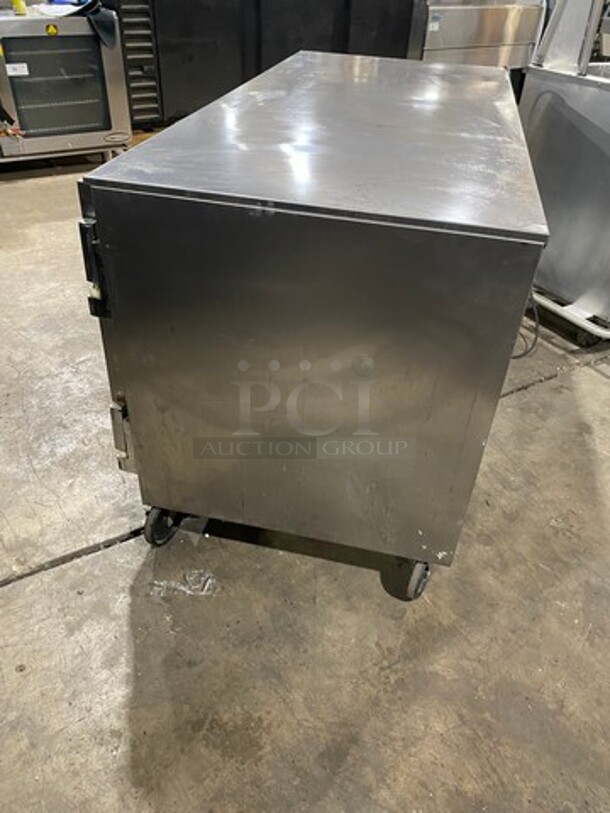 Beverage Air Commercial 2 Door Lowboy/ Worktop Cooler! Stainless Steel! On Casters! Model: UCR60A SN: 7004322 115V 60HZ 1 Phase - Image 3 of 8