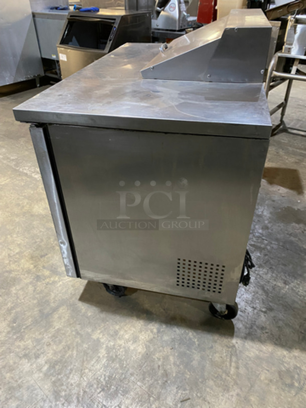 True Commercial Refrigerated Sandwich Prep Table! With 2 Door Underneath Storage Space! All Stainless Steel! On Casters! Model: TSSU4808 SN: 7493962 115V 60Hz 1 Phase - Image 3 of 10