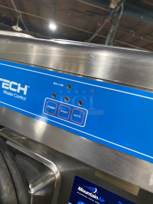 Taylor 754-27 Stainless Steel Commercial Floor Style 2 Flavor w/ Twist Soft Serve Ice Cream Machine on Commercial Casters. 208/230 Volts, 3 Phase!  - Image 7 of 9