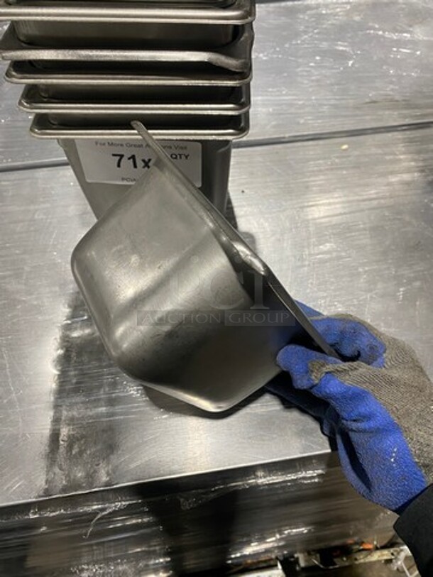 Commercial Steam Table/ Prep Table Food Pans! All Stainless Steel! 11x Your Bid! - Image 4 of 10