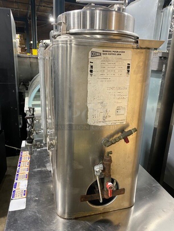 Cecilware Commercial Countertop Gas Powered Dual Coffee Urn! All Stainless Steel! - Image 2 of 8