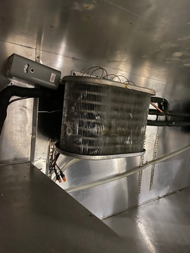 Leader Commercial 4 Door Lowboy/ Work Top Cooler! All Stainless Steel! Model: HBK57D SN: PZ08M1003 115V 60HZ 1 Phase - Image 9 of 10
