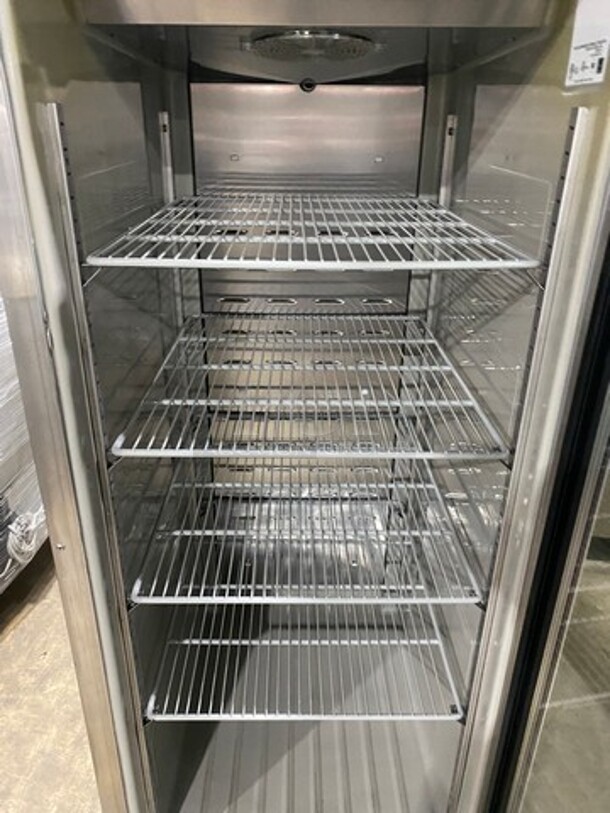 Hoshizaki Commercial Single Door Reach In Cooler! With View Through Door! Poly Coated Racks! Stainless Steel Body! On Casters! Model: CR1BFGYCR SN: E70099H 115V 60HZ 1 Phase - Image 5 of 8